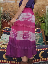 Load image into Gallery viewer, Y2K Tie Dye Midi Skirt