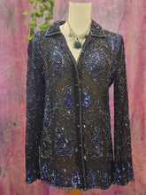 Load image into Gallery viewer, Vintage Beaded Viscose Blouse