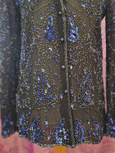 Load image into Gallery viewer, Vintage Beaded Viscose Blouse