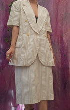 Load image into Gallery viewer, 1980s Minimal Pinstriped Suit