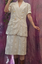 Load image into Gallery viewer, 1980s Minimal Pinstriped Suit