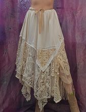 Load image into Gallery viewer, Handmade Asymmetrical Boho Skirt