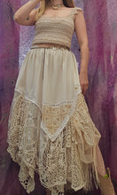 Load image into Gallery viewer, Handmade Asymmetrical Boho Skirt