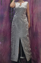 Load image into Gallery viewer, 90s Silver Maxi Dress