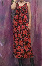 Load image into Gallery viewer, Y2K Rose Midi Dress