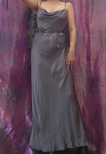Load image into Gallery viewer, Y2K Silver Cowlneck Dress