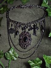 Load image into Gallery viewer, 'Gothic' Treasure Charm Choker