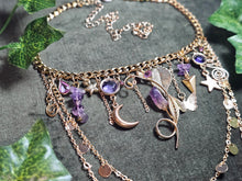 Load image into Gallery viewer, 'Amethyst' Treasure Charm Choker