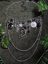 Load image into Gallery viewer, 'Moody Moon' Treasure Charm Choker