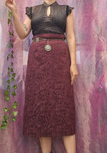 Load image into Gallery viewer, 90s Textured Midi Skirt