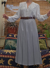 Load image into Gallery viewer, 80s Belted Midi Skirt