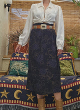 Load image into Gallery viewer, Vintage Silk Midi Skirt