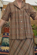 Load image into Gallery viewer, 90s Plaid Twinset