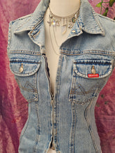 Load image into Gallery viewer, Y2K Fitted Zipper Waistcoat