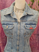 Load image into Gallery viewer, Y2K Fitted Zipper Waistcoat