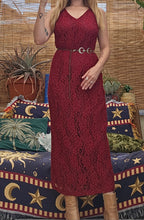 Load image into Gallery viewer, 90s Lace Witchcore Dress