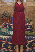 Load image into Gallery viewer, 90s Lace Witchcore Dress