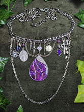 Load image into Gallery viewer, 'Purple' Treasure Charm Choker