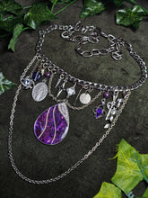 Load image into Gallery viewer, 'Purple' Treasure Charm Choker