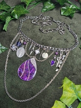 Load image into Gallery viewer, 'Purple' Treasure Charm Choker