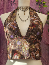 Load image into Gallery viewer, Whimsy Kitty Halterneck Top