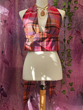 Load image into Gallery viewer, Plaid Halterneck Top