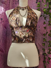 Load image into Gallery viewer, Whimsy Kitty Halterneck Top