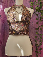 Load image into Gallery viewer, Whimsy Kitty Halterneck Top