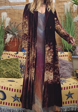 Load image into Gallery viewer, Vintage Velvet Trench Coat