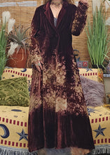 Load image into Gallery viewer, Vintage Velvet Trench Coat