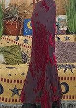Load image into Gallery viewer, Y2K Devore Asymmetrical Skirt