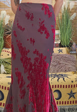 Load image into Gallery viewer, Y2K Devore Asymmetrical Skirt