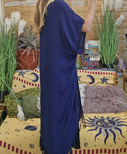 Load image into Gallery viewer, Fringe Navy Duster