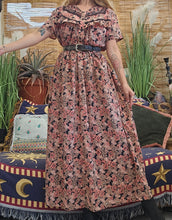 Load image into Gallery viewer, 1970s Priaire Core Maxi Dress