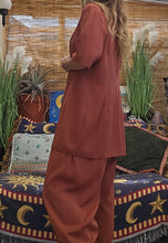 Load image into Gallery viewer, 80s Terracotta Pleated Suit