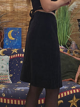 Load image into Gallery viewer, 1970s Black Corduroy Skirt