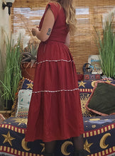Load image into Gallery viewer, 1950s Burgundy Dress