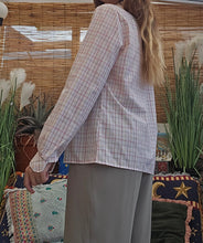 Load image into Gallery viewer, 80s Plaid Grandad Blouse