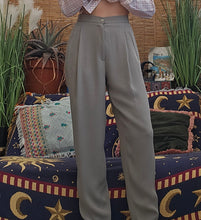 Load image into Gallery viewer, 90s Pale Green Pleated Trousers