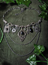 Load image into Gallery viewer, 'Gothic' Treasure Charm Choker