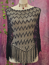 Load image into Gallery viewer, Y2K Crochet Poncho