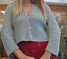 Load image into Gallery viewer, Hand Knitted Beaded Cardigan