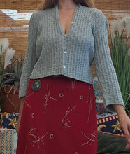 Load image into Gallery viewer, Hand Knitted Beaded Cardigan