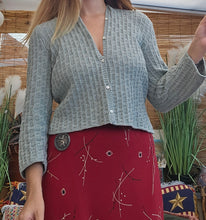 Load image into Gallery viewer, Hand Knitted Beaded Cardigan