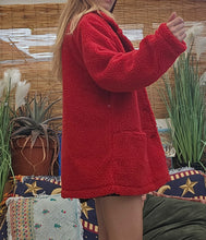Load image into Gallery viewer, 90s Red Teddy Fleece