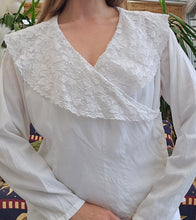 Load image into Gallery viewer, Vintage Romantic Wrap Blouse