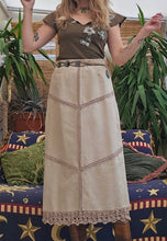 Load image into Gallery viewer, Y2K Faux Suede Midi Skirt