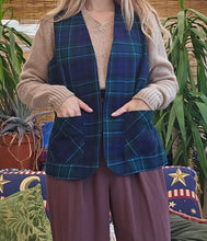 Load image into Gallery viewer, Vintage Wool Tartan Waistcoat