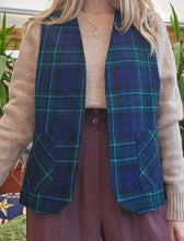 Load image into Gallery viewer, Vintage Wool Tartan Waistcoat