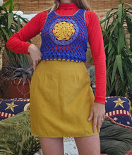 Load image into Gallery viewer, 1970s Knitted Crochet Sweater Vest